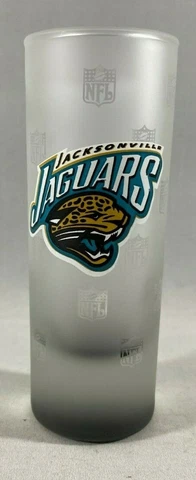 Jacksonville Jaguars NFL Frosted Shot Glass 4" Tall Cover