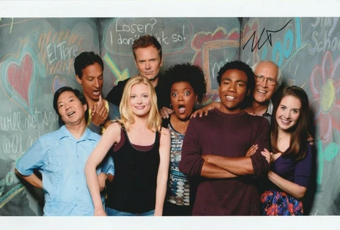KEN JEONG  AUTOGRAPH SIGNED 12" X 8" PHOTO (COMMUNITY)  COA 55 Cover