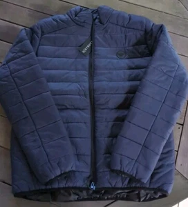 D-Struct leichte wattierte Herrenjacke dunkelblau - Größe L (siehe Beschreibung) - Bild 1 von 5