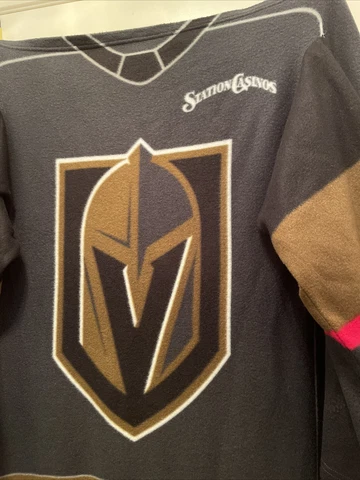 VGK Vegas Golden Knights Station Casino Fleece Blanket Snuggie 4' x 6' NEW Cover