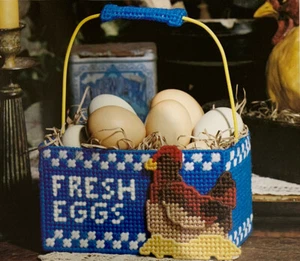 “FRESH EGGS DOORSTOP " ~*~PLASTIC CANVAS PATTERN~*~ - Picture 1 of 1
