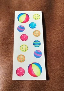 🔥VINTAGE Creative Memories Sticker BEACH BALLS TOYS NLA NOS * - Picture 1 of 1