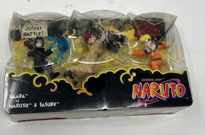 ENVÍO GRATUITO Juego de figuras Mattel Naruto Shonen Jump Gaara vs Naruto & Sasuke 2008 Foto 1 de 4