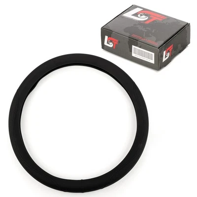 Housse De Volant Housse De Protection Ø 38x9 Cm Noir Perforé Pour PEUGEOT - Photo 1/4