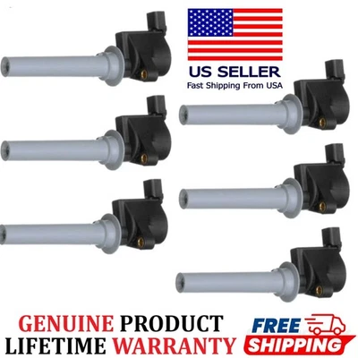 6x Bobinas de encendido 2M2E-12A366-AC para Ford Mazda Mercury 2000-2009 3,0 L V6 OEM Foto 1 de 4