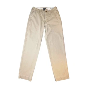 VTG Polo Ralph Lauren Pants Mens Size 31x34 Beige Chino Khaki RL67 Flat Front - Picture 1 of 9