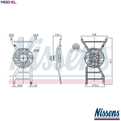 FAN ENGINE COOLING 850089 FOR RENAULT CLIO/II/Hatchback/Van/SYMBOL SCÉNIC 1.5L - Image 1 of 4