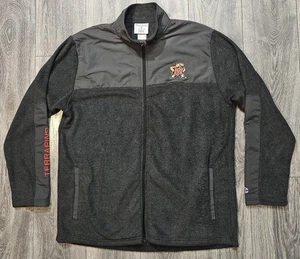Champion NCAA Maryland Terrapins Full Zip Fleece Jacket Gray Men's Size XL NWT - Picture 1 of 11