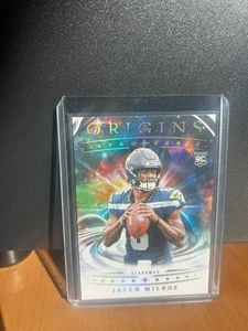 Tarjeta de novato base Jalen Milroe 2025 Panini Origins #103 Seattle Seahawks - Imagen 1 de 2