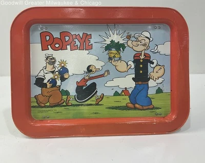 Vintage 1979 Popeye Folding Metal TV Dinner Lap Tray King Features Syndicate - Image 1 of 3