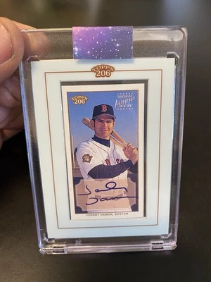 2002 TOPPS 206 JOHNNY DAMON RED SOX ON CARD AUTOGRAPH SEALED - Image 1 of 2