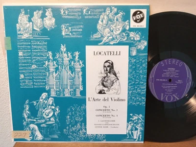 Susi Lautenbacher Locatelli L'arte Del Violino LP NM, Vox Stereo STDL 500.500/2 Foto 1 de 4