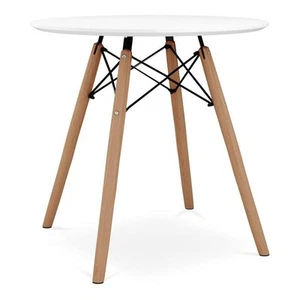 Pemberly Row 23" Mid-Century Wood Kids Playroom Table in White - Picture 1 of 3