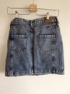 River Island Blue Denim Skirt Size 8 - Picture 1 of 5
