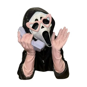 Halloween fille macabre cri fantôme sur téléphone rose/noir son de rire - Photo 1/12