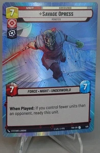 Savage Opress 2024 Star Wars Unlimited Hyperspace Foil #405 - Picture 1 of 2