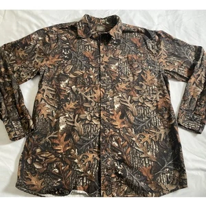 C.E Schmidt Workwear Leaf Camo Button Down SZ L - Picture 1 of 8