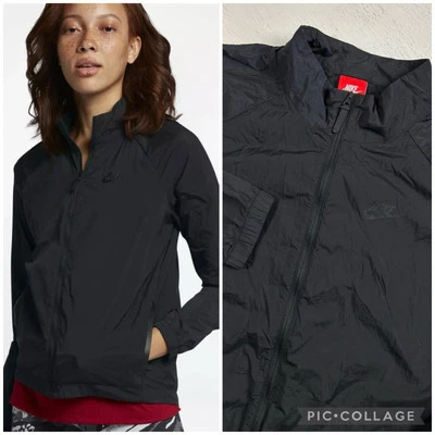 Nike Tech Sportswear Women Size XL Hypermesh Running Jacket Black 836463-010 New - Image 1 of 4