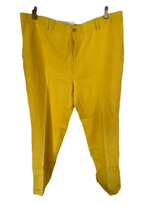 Pantalón Pantalón Ralph Lauren Etiqueta Púrpura 100% Lino Italiano Minorista $595 TALLA 38 RARO Foto 1 de 4