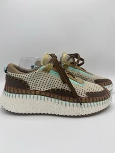 Chloe Nama Sneaker, Gr. EU 38, Neu ohne Karton, Mixed Media Plateau Sneaker, Designer - Bild 1 von 13