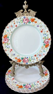 Clarice Cliff Newport Pottery “Rosemary” 7.9” Dessert Plate - SOLD INDIVIDUALLY - Picture 1 of 10