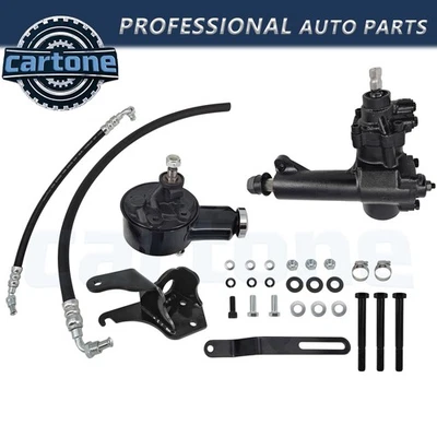 Power Steering Gear Box For 1955-57 Chevy Belair 150 210 Upgrade Conversion Kit Foto 1 de 4