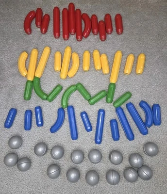 Smartmax Magnetic Building Rods 60 Pcs Toys Bars Balls LOT STEM - Image 1 of 3