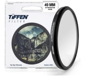 Tiffen 49UVP Slim 49mm UV Protection Filter for Camera Lens, Clear Optical Glass - Picture 1 of 1