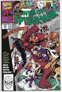 WEB OF SPIDERMAN 64 NM 1990 AMAZING 1985 1st SERIES LB5