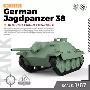 SSMODEL SS87730 1/87 HO Scale Railway Military Model Kit German Jagdpanzer 38 - Picture 1 of 5