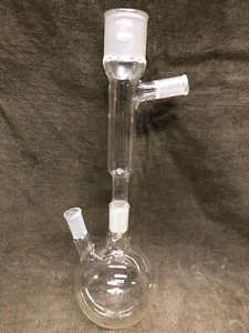 Lurex 45/50 Distilling Vacuum Receiver & Double Neck Boiling Flask - Picture 1 of 4