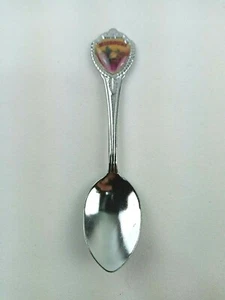 Cuchara de recuerdo vintage Missouri Flower State 3" tono plata - Imagen 1 de 4