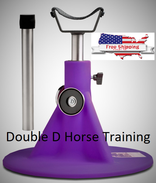 Combo Hoofjack Horse & Draft Size Farrier Hoof Stand - Purple, Adjustable Hoof Support