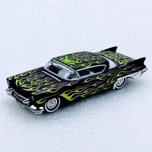 Hot Wheels, '57 CADILLAC ELDORADO, Black Flames, Rock 'N Road, NEW & Loose, LOOK - Picture 1 of 9