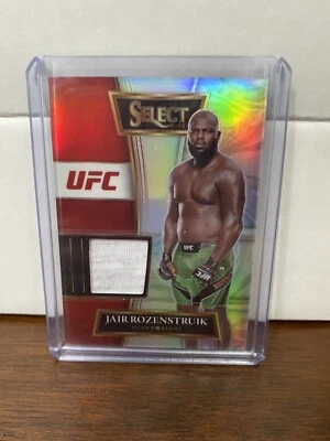 Jair Rozenstruik 2022 Select UFC #SS-JRZ Selective Swatches Silver Prizm Relic - Image 1 of 2