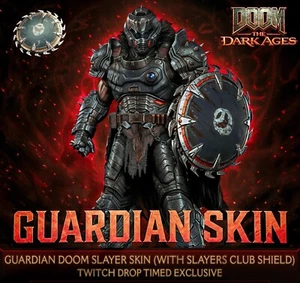 DOOM: LA PIEL GUARDIANA DE LA EDAD OSCURA | Twitch Drops | SLAYER SKIN AND SHIELD ✨RÁPIDO - Imagen 1 de 2