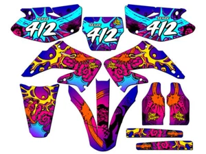 2004-2012 CR 250 R ZANY Pink Senge Graphics Kit Compatible with Honda - Picture 1 of 10