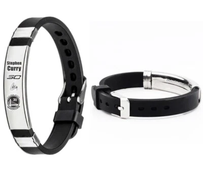 Pulsera Stephen Curry 30 Silicona Ajustable Negra Foto 1 de 3