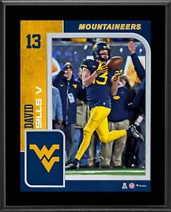 David Sills West Virginia Mountaineers 10.5" x 13" Sublimated Player Plaque