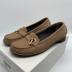 Russell & Bromley Stuart Weitzman suede loafers shoes US 8 UK 6 VGC flat smart - Picture 1 of 10