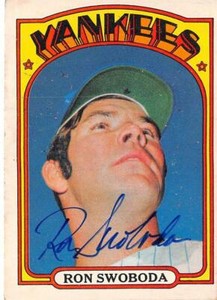 Ron Swoboda autographed baseball card (New York Yankees) 1972 O Pee Chee #8