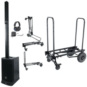 JBL EON ONE MK2 1500w Rechargeable Line Array DJ PA Speaker+Headphones+Cart - Picture 1 of 12