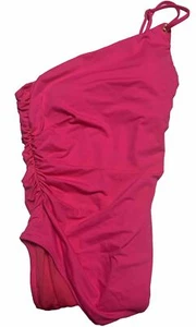 RALPH LAUREN One Piece Swimsuit One Shoulder Passion Fruit Size 10 $135 - NWT - Picture 1 of 3