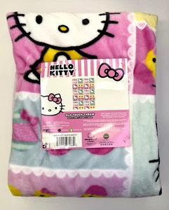 Hello Kitty Easter Plush Throw Silk Touch 50 x 70 Eggs, Chicks Kitty Easter NWT - Picture 1 of 4