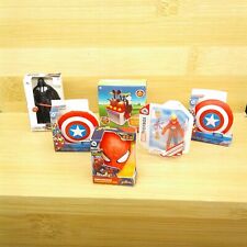 6 Disney Mini Brands Captain Marvel Spiderman Shield Darth Vader Mickey Lot
