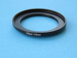 39mm to 49mm Step Up Step-Up Ring Camera Lens Filter Adapter Ring 39mm-49mm - Picture 1 of 2