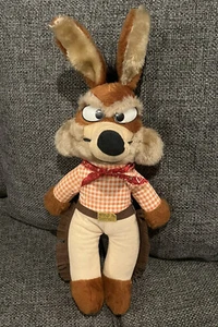 Looney tunes Wile E Coyote Western Cowboy Plush Mighty Star Vintage 1971 18” - Picture 1 of 4