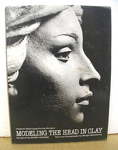 Modeling the Head in Clay Bruno Lucchesi Signed Sculpture HBDJ 1979 1st Printing - Picture 1 of 2