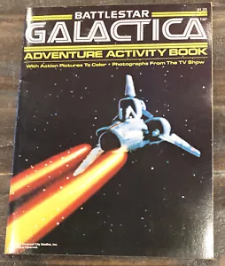 1978 BATTLESTAR GALACTICA Adventure Activity Book G/VG 3.0 - Picture 1 of 5