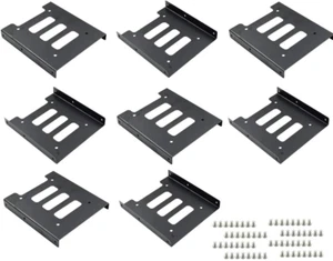 10X 2,5" à 3,5" Baie SSD Métal Disque Dur Support Disque Dur Adaptateur Dock/Tra - Photo 1/12